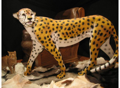 Woondecoratie sculpturen Abstract luipaardontwerp Standbeelden Figuren Decoratie