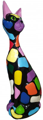 Kat Moderne Decoratie Standbeelden 95 cm Sculptuur designer Loft kleurrijke sculpturen