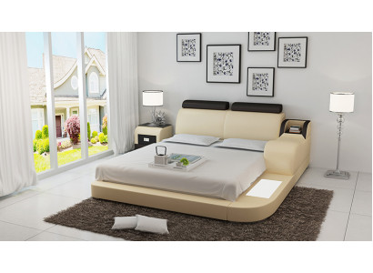 Bed Design Luxe Luxe Bedden Leer Moderne Slaapkamer 140/160/180 LB8813