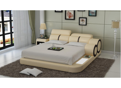 Polster Design Luxus Bed Bedden Leder Slaapkamer 140/160/180 LB8816