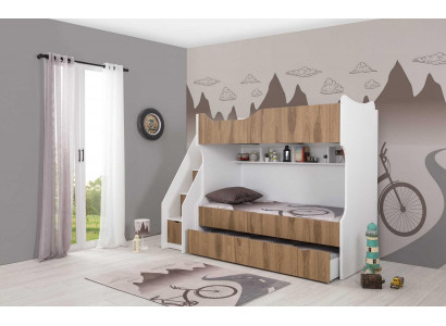 Kinderbed Stapelbed Bed Kindermeubels Wit Set Moderne Kinderen