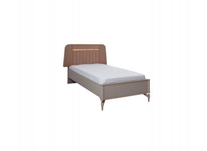 Kinderbed Bedframe Bed Kinderkamer Bedframes Roze Stof LED