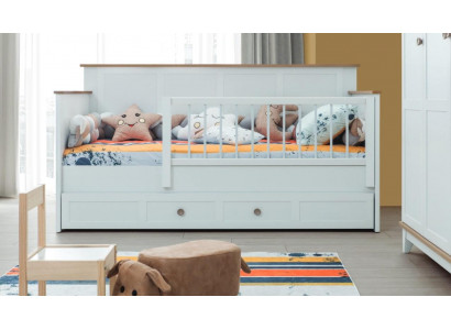 Kinderbedje Kinderbox Bedje Kribbe Wit Hout Bed Modern