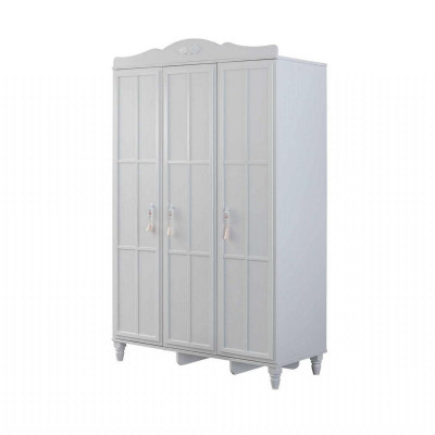 Luxe kledingkast kinderkast houten kast kast hout wit