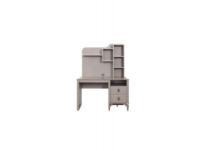 Schrijftafel Kantoorbureau Computertafel Beige Kantoor meubilair Hout Tafel Planken