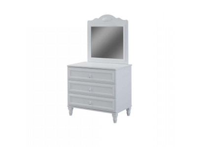 Garnituur dressoir met spiegel Hout Slaapkamer Wit Set wandtafel