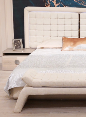 Luxe slaapkamerset 6-delig complete kamer meubels bed nachtkastje kast bank