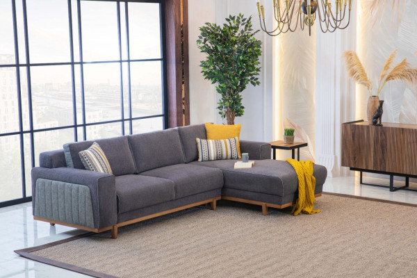 Luxe hoekbank L-vorm voor moderne woonkamers in nieuw en hoogwaardig design.