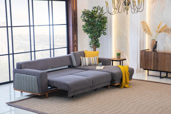 Luxe hoekbank L-vorm voor moderne woonkamers in nieuw en hoogwaardig design.