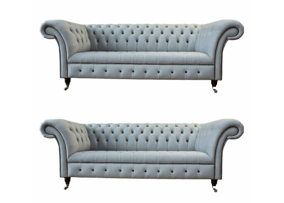 Designer Woonkamerset 2x 3-zitsbanken Luxe Woonkamerset Meubels