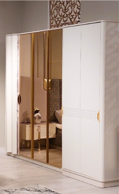 Luxe slaapkamerset Complete meubels Bed 2x nachtkastjes Kledingkast Bank