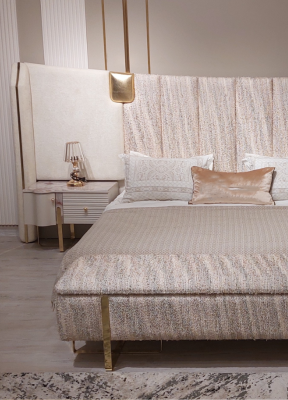 Bed 2x Nachtkastjes Slaapkamer Compleet Luxe Inrichting Nieuwe Meubels