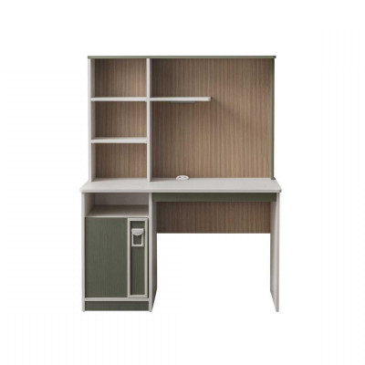 Set kinderkamer bed kinderbed kindermeubels grijs hout 4-delig