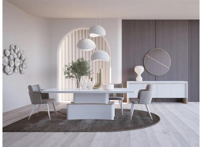 Luxe eetkamer set Eettafel Ontwerp Dressoir Moderne Meubels Eetgroep