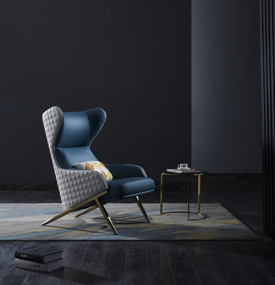 Fauteuil Ontwerp Bank Bank Bank Leer Lounge Club Bekleding Zetel Luxe Turkoois Nieuw