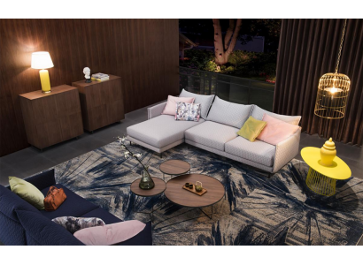 Hoekbank L-vorm Stof Bank Bekleed Zitbank Stof Hoek Italiaans Design Nieuw