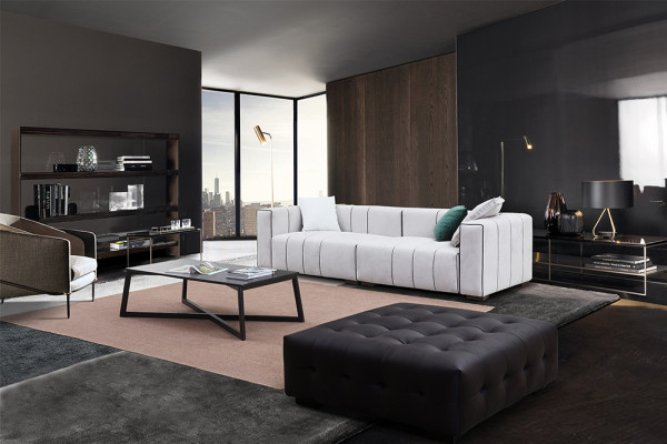 Bank Leren bank Kunstleer Bank Big - luxe woonkamer zitkussen Vierzits