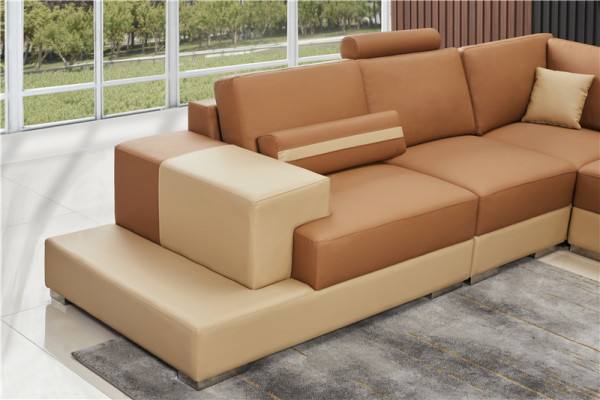 Leder Modern Bankstel Leren bankstel Bankstel Bank U-vorm