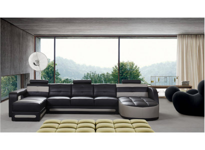 Bank Zithoek Set Bekleding Hoek Bank Ontwerp Bank Luxe Bankstellen Leer Nieuw