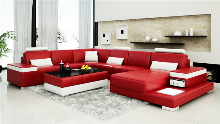 Designer bank bank hoekbank luxe gestoffeerde set woonlandschap U-vorm nieuw