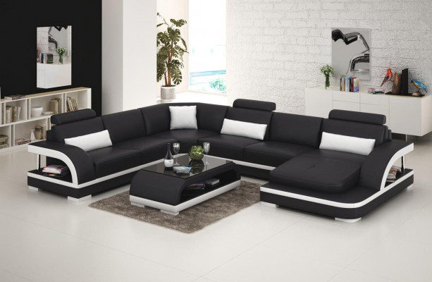 Ontwerp Bank Luxe Banken Leren Bank Zit Hoekbank Bekleding Hoek Bank Nieuw