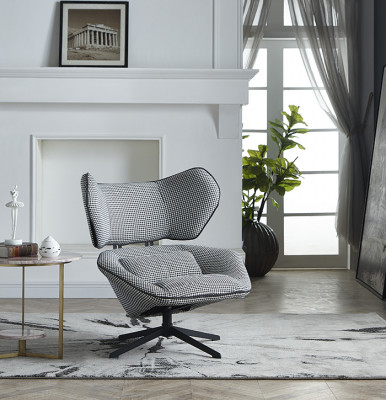 Lounge Luxe Televisie Club Bekleding Zitje Design Stoel Bank Bank Relax Stof