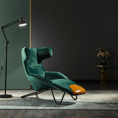 Fauteuil Club Lounge Ontwerper TV Bank Stoel Stoelen Bekleding Zitmeubels Ligstoel