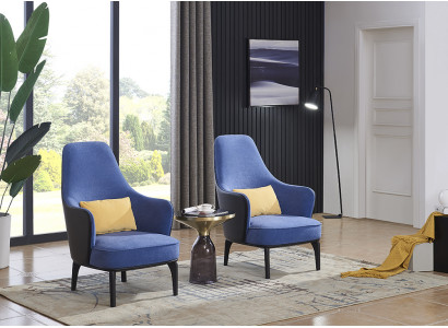 Lounge Luxe TV Club Stoel Bekleding Zitter Fauteuil Design Bank Bank Relax Stof
