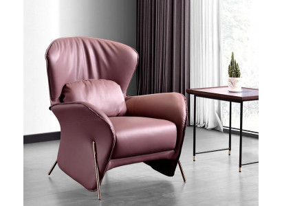 Fauteuil Design Bank Bank Sofa Ontspan Leder Lounge Club Gestoffeerde Zitplaats Luxe Leder S