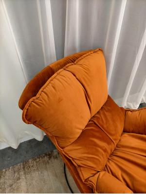 Luxe stoel bekleding cocktail ontspanningslounge clubstoelen meubelontwerp oranje