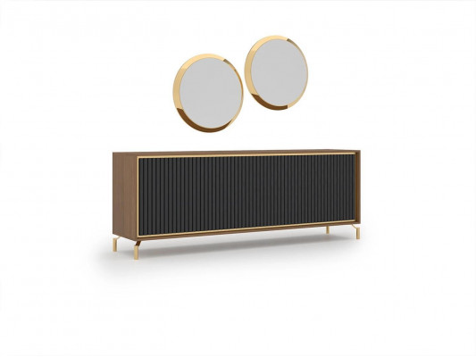 Eettafel Eetkamerset 8-delig Eetgroep Modern Dressoir Set nieuw 4 stoelen