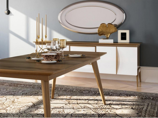 Eetkamerset Design Eetkamermeubelen Wit Luxe Set Eettafel 4 Stoelen Dressoir