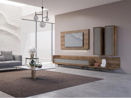 Woonkamer meubels TV-standaard Complete muurkast TV frame Designer inrichting Wohnzimmermöbel TV-Ständer Kompletter Wandkasten TV-Rahmen Designer-Einrichtung