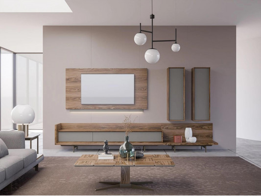 Woonkamer meubels TV-standaard Complete muurkast TV frame Designer inrichting Wohnzimmermöbel TV-Ständer Kompletter Wandkasten TV-Rahmen Designer-Einrichtung