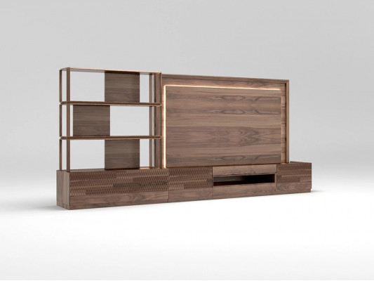 Luxe woonkamer wandmeubel tv-standaard houten meubels boekenplanken Nieuwe tv-frame