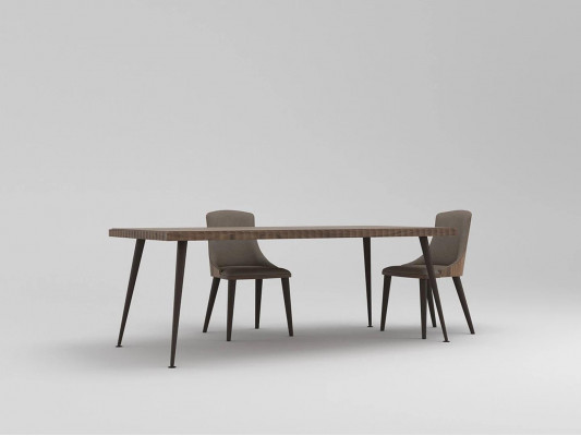 Luxe set van 3 delen tafel hout eettafel eetkamer compleet 4x stoelen meubels