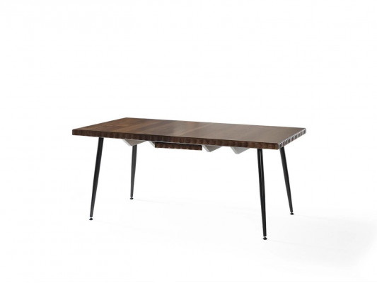 Luxe set van 3 delen tafel hout eettafel eetkamer compleet 4x stoelen meubels