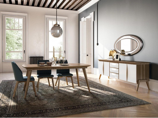 Eetkamer compleet 5-delige eettafel design 4x stoelen eetgroep luxe meubels