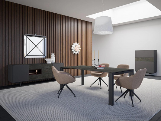 Eetgroep Eetkamerset 8-delig Eettafel 4x Stoelen Luxe Kast Design Interieur