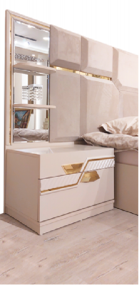 Stel luxe tweepersoonsbed met 2 nachtkastjes slaapkamer modern designer meubels