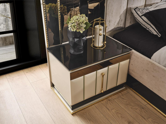 Luxe slaapkamerset 4-delig bed 2x nachtkastje kaptafel Nieuw