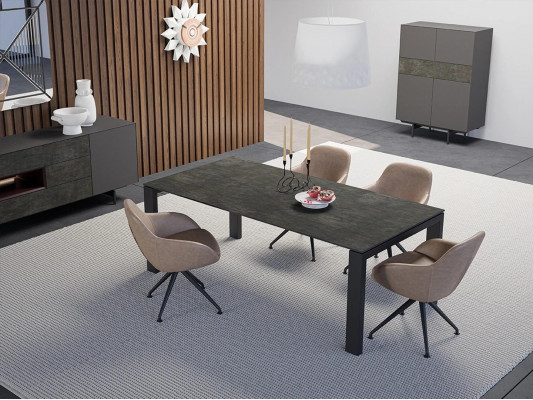 Eetgroep Eetkamerset 8-delig Eettafel 4x Stoelen Luxe Kast Design Interieur