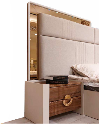 Slaapkamerset Tweepersoonsbed 2x Nachtkastjes Nieuwe Inrichting Designermeubelen