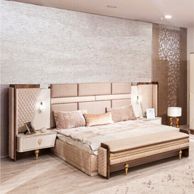 Slaapkamer set Luxe ontwerp Bed 2x nachtkastjes Modern inrichting
