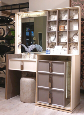 Ontwerp make-uptafel Luxe slaapkamerinrichting met spiegel Modern meubilair
