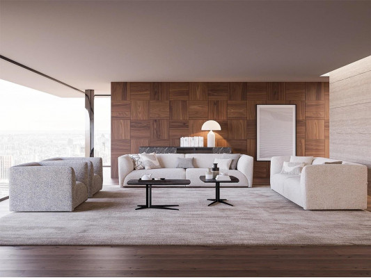 Bankstel Beklede meubelen 2x Driepersoons bank Luxe 2 fauteuils bank 3+3+1+1
