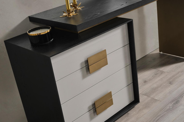 Slaapkamer Stijlvolle Set Designer Kaptafel Luxe Spiegel 2-delig