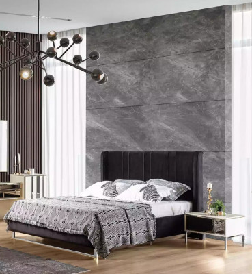Bed 2x Nightstands 6 pieces. Bedrooms Wardrobe Design Modern Luxury