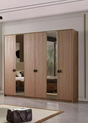 Stel bed 2x nachtkastjes kaptafel slaapkamer 6-dlg ontwerp modern