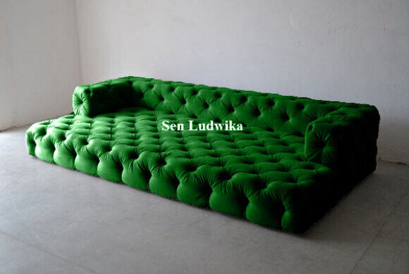 Ontwerp Chesterfield Sofagarnituur Big xxl bankstel 5-zits bank gestoffeerde banken.